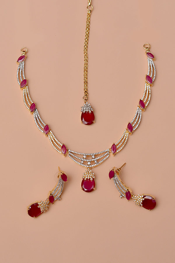 Party Wear Red Party Set