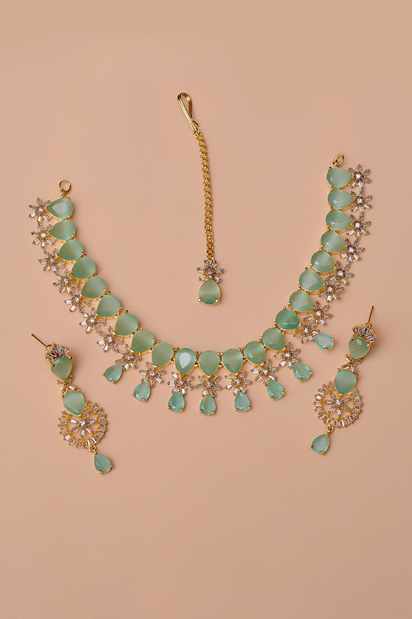 Party Wear Green Party Set