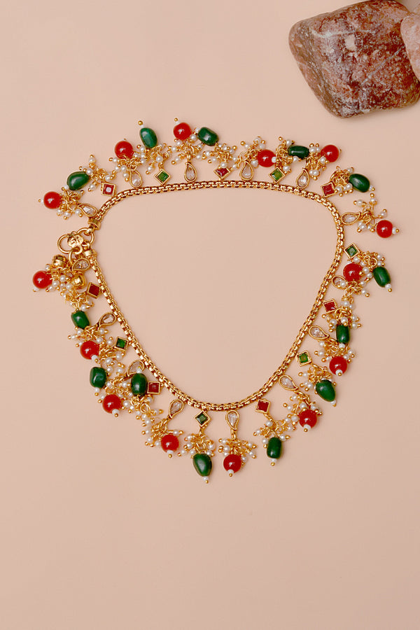 Party Wear Multicolor Anklet