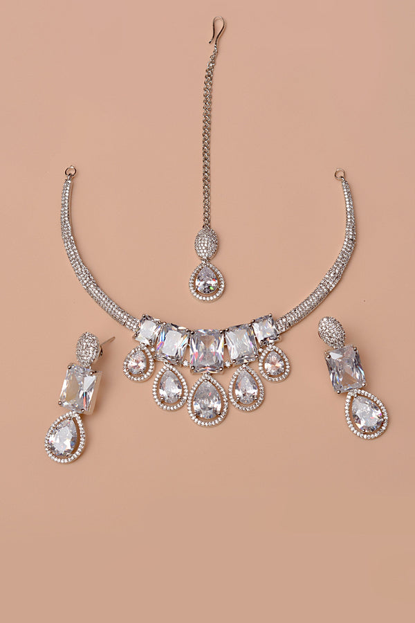 Party Wear Silver Party Set