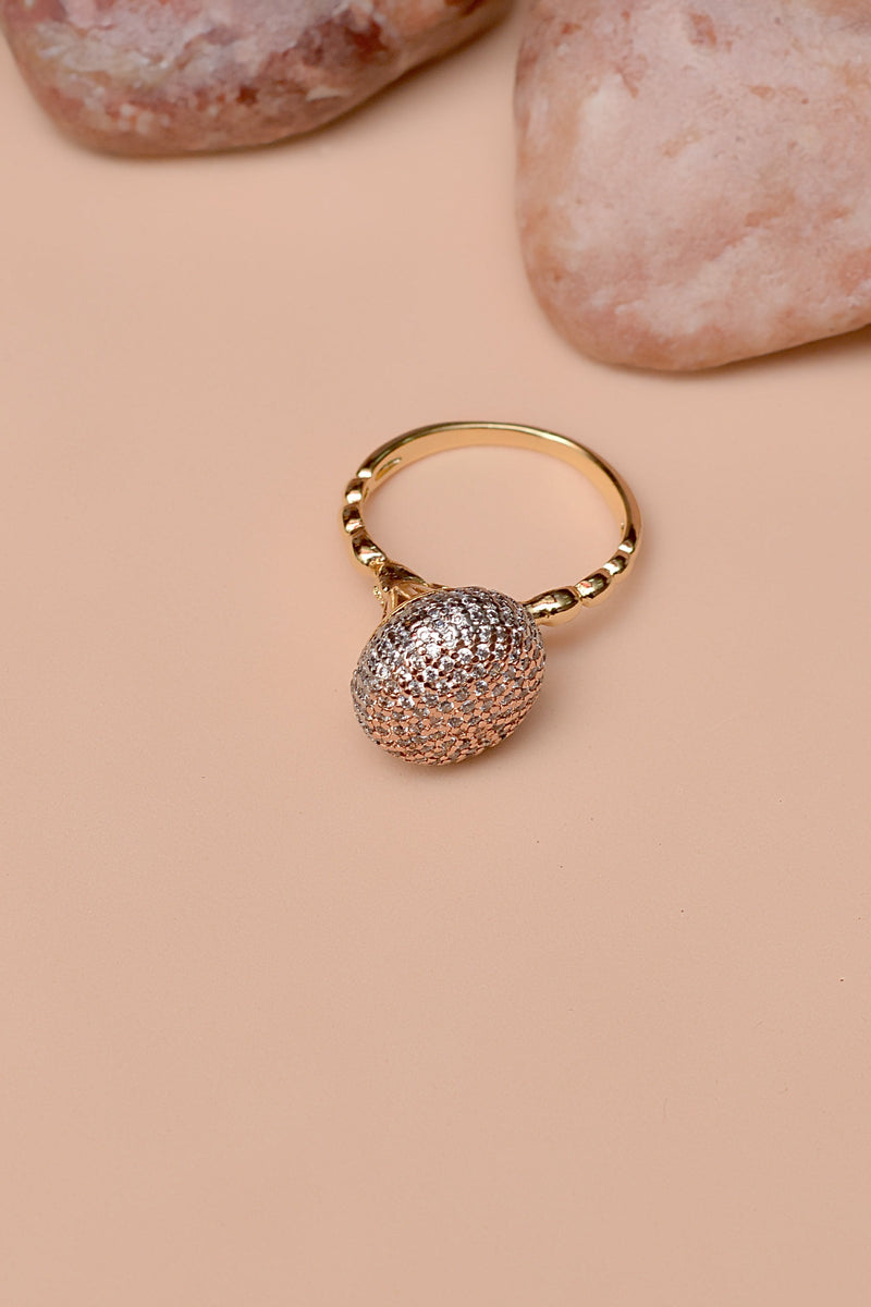 Party Wear Dual Tone Ring