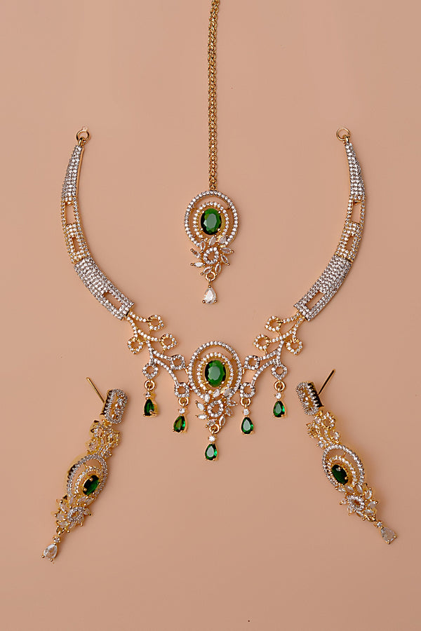 Party Wear Green Party Set