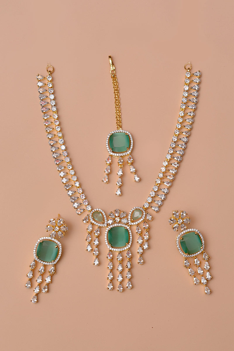 Party Wear Green Party Set