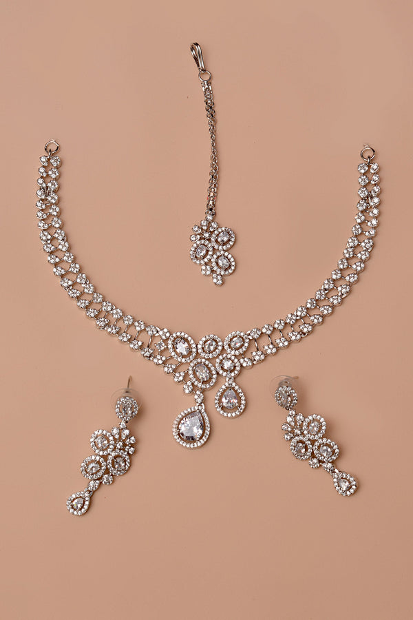 Party Wear Silver Party Set