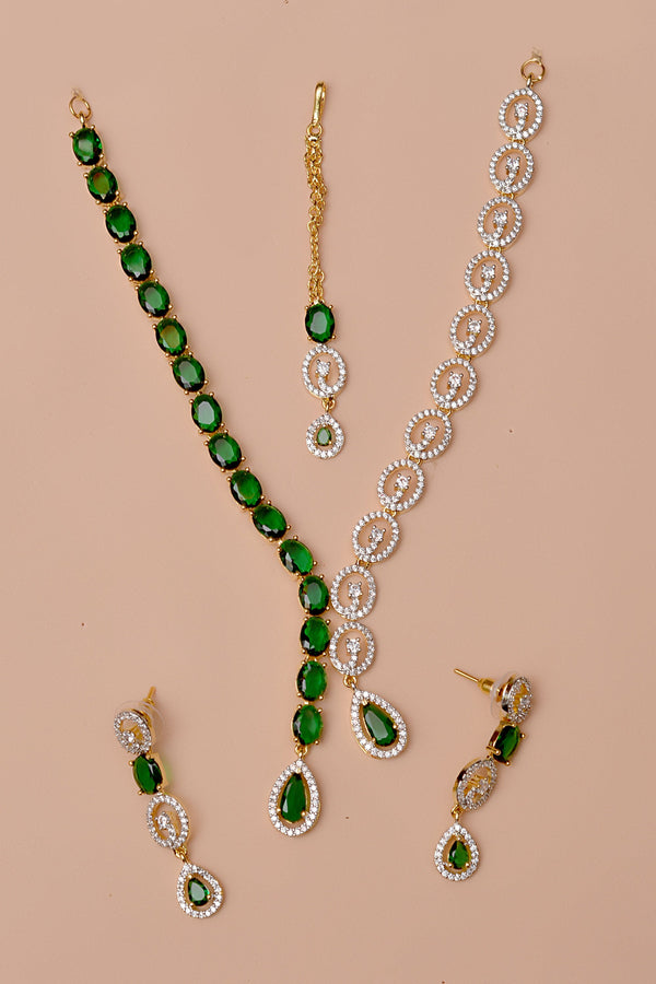 Party Wear Green Party Set