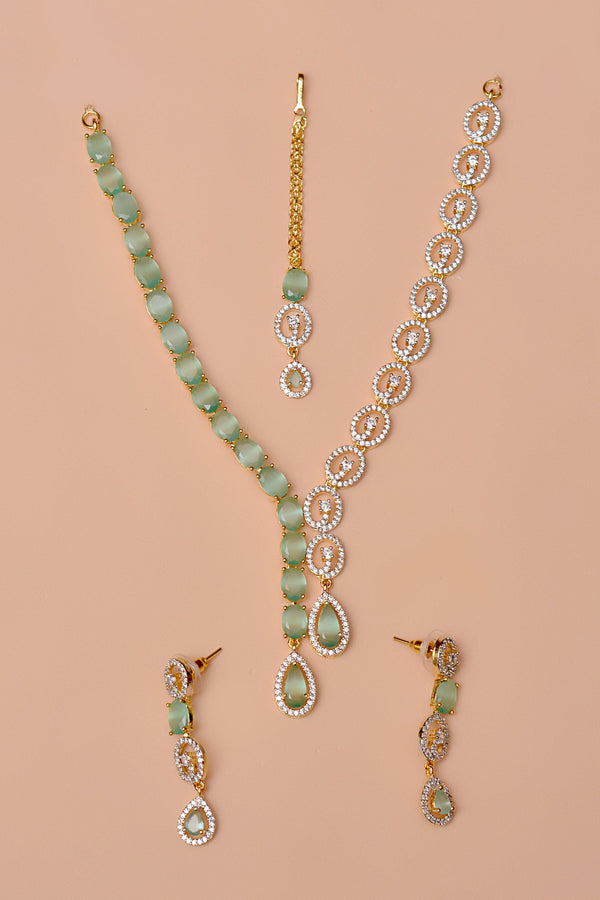 Party Wear Green Party Set