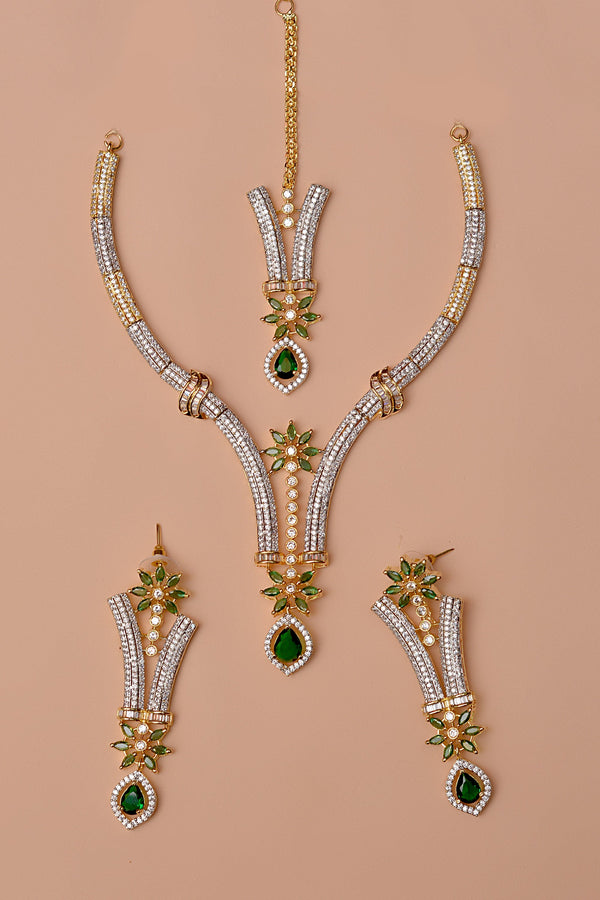 Party Wear Green Party Set