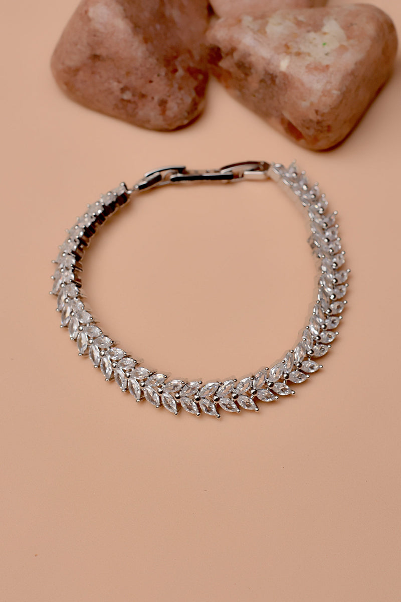 Party Wear Silver Bracelet