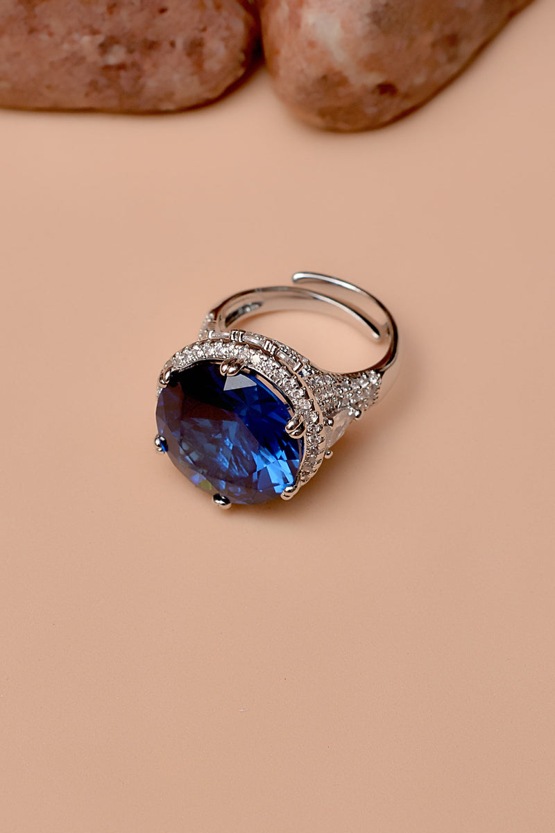 Party Wear Blue Ring