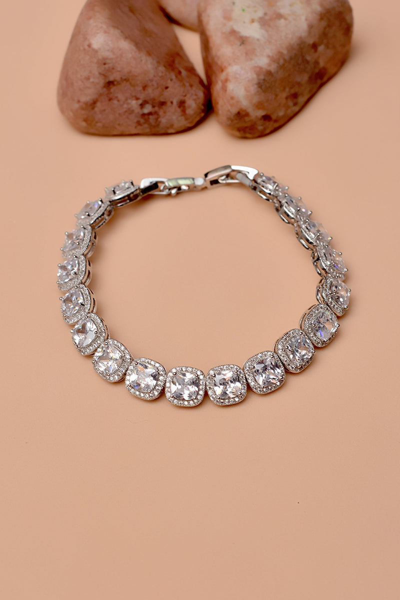 Party Wear Silver Bracelet