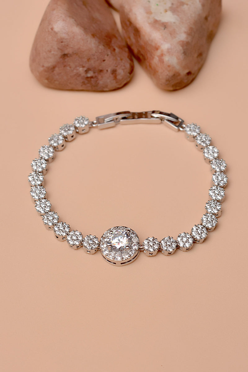 Party Wear Silver Bracelet