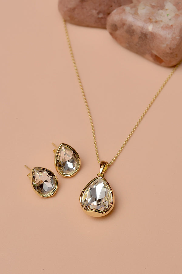 Party Wear Champagne Locket Set