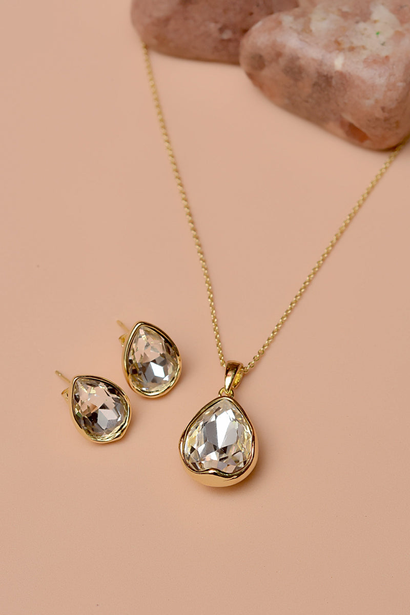 Party Wear Champagne Locket Set