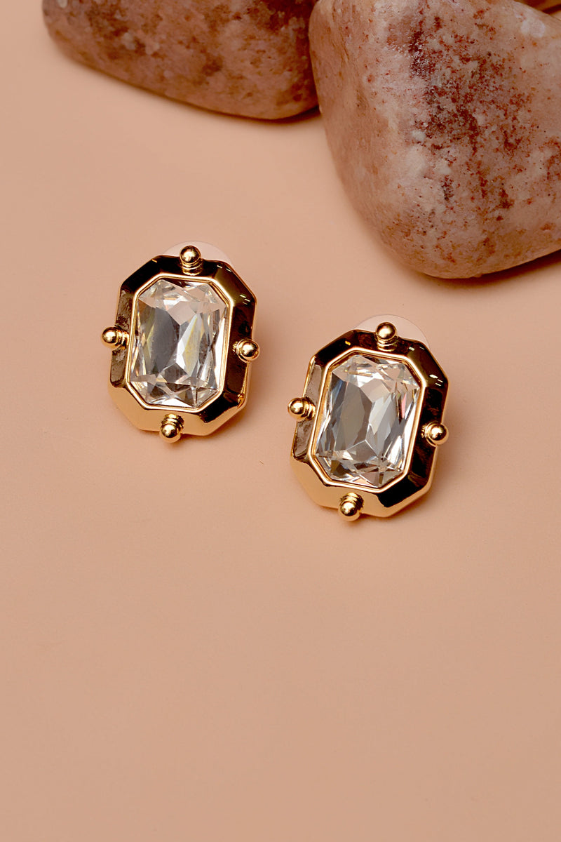 Party Wear Golden Earrings
