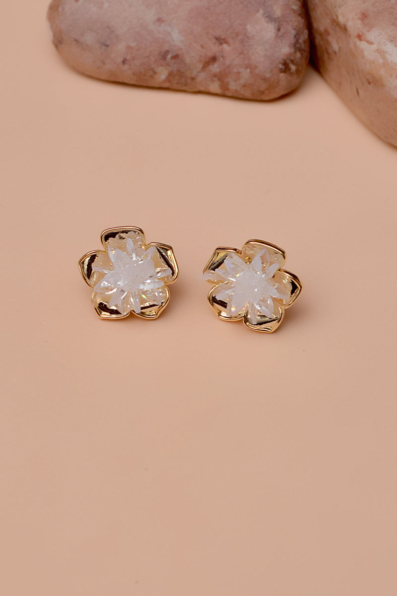 Party Wear Golden Earrings
