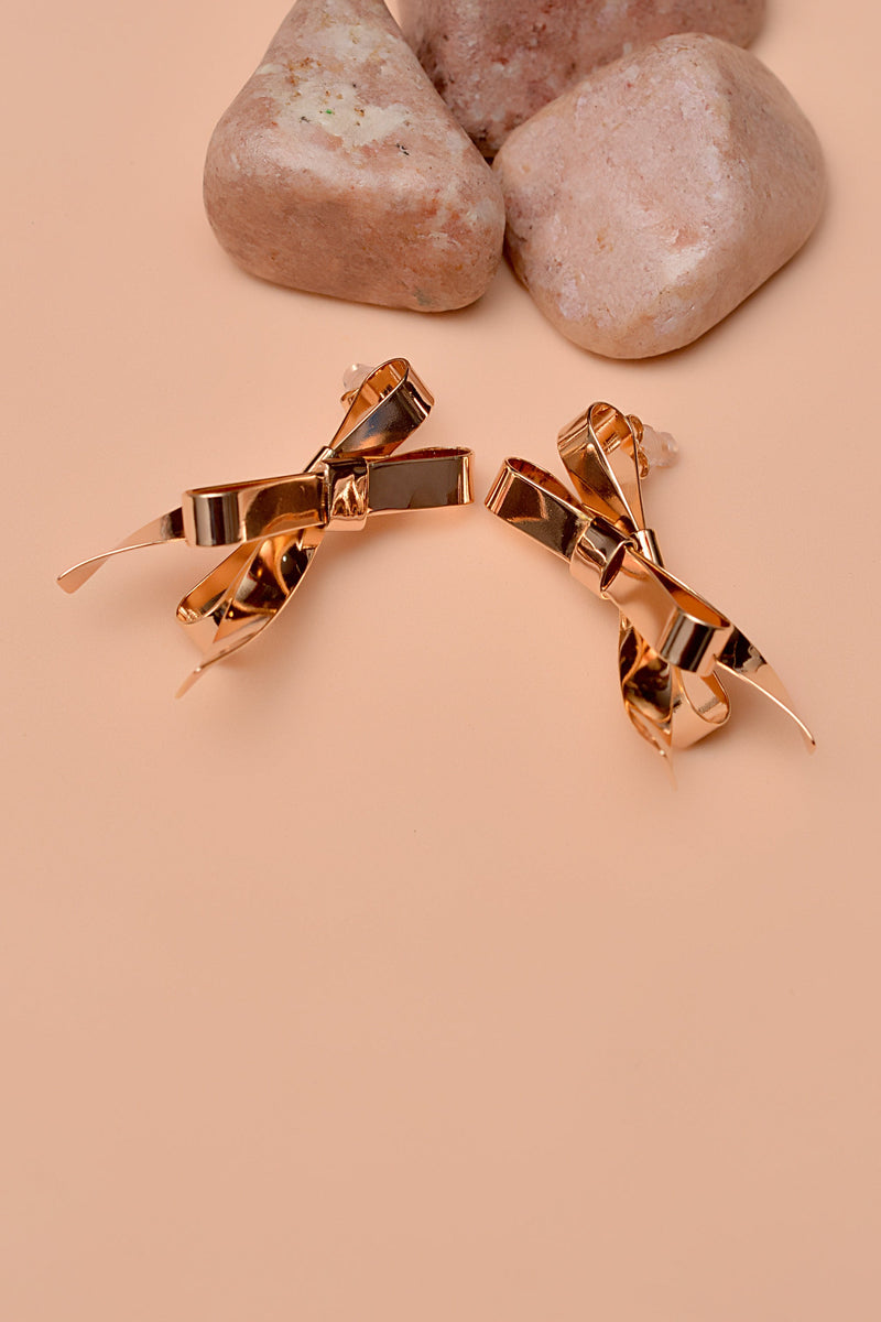 Party Wear Golden Earrings