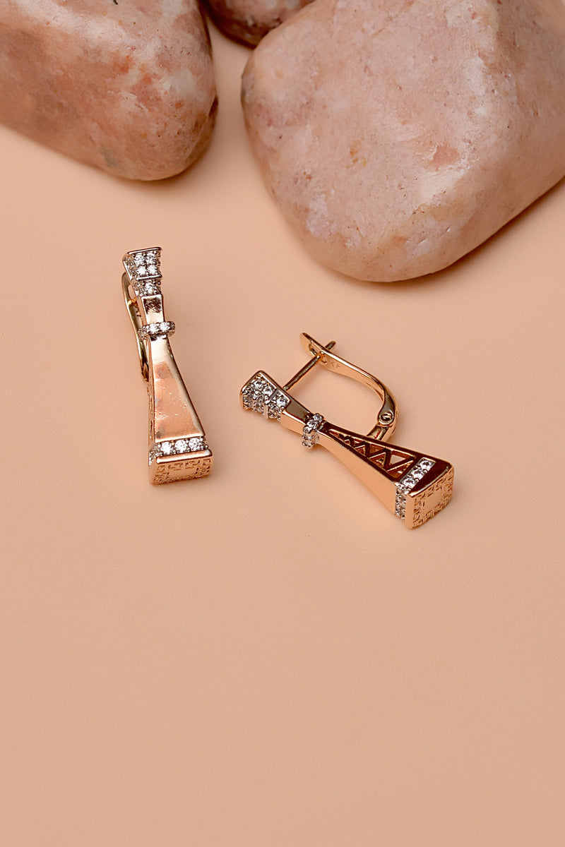 Party Wear Dual Tone Earrings