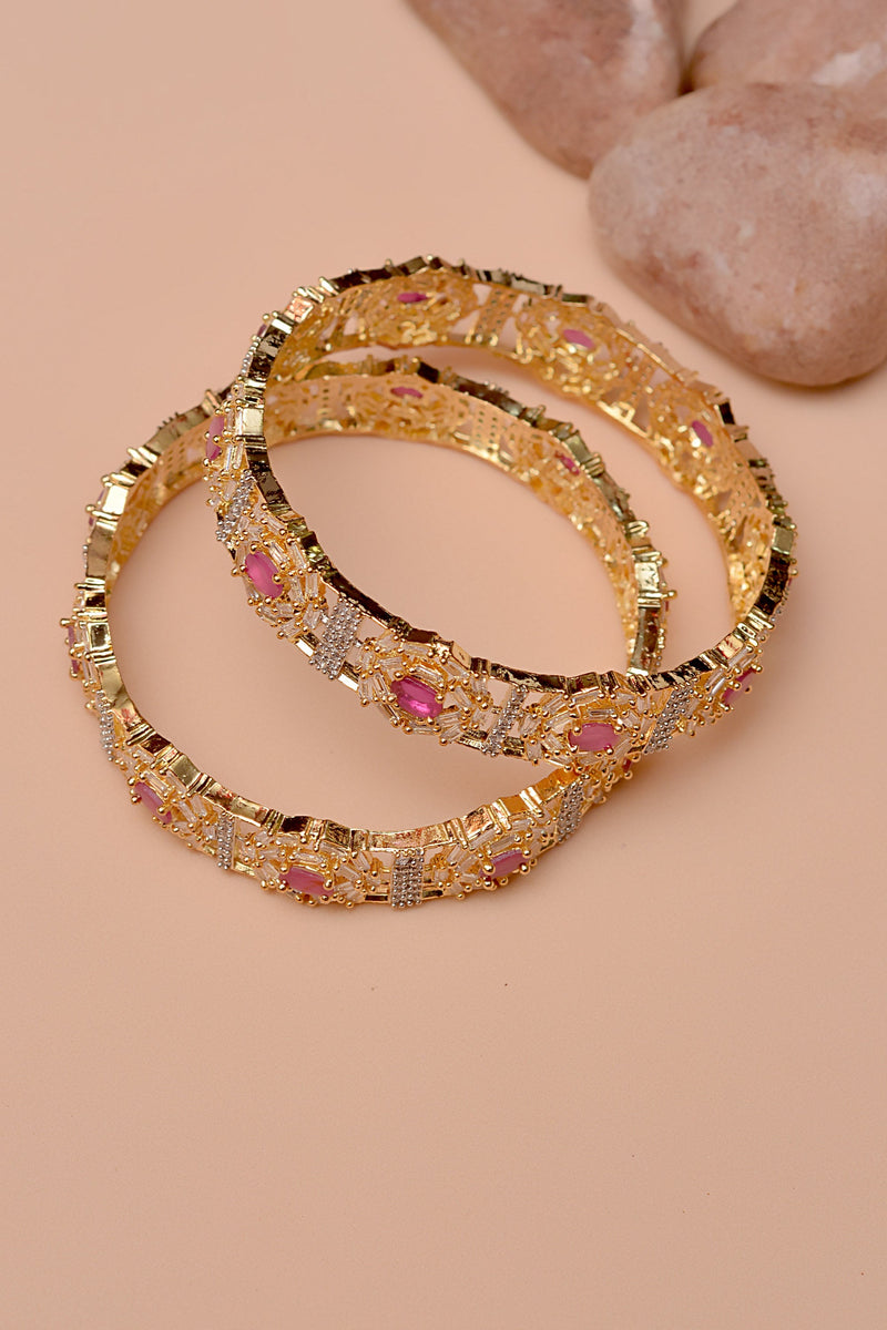 Party Wear Red Bangles