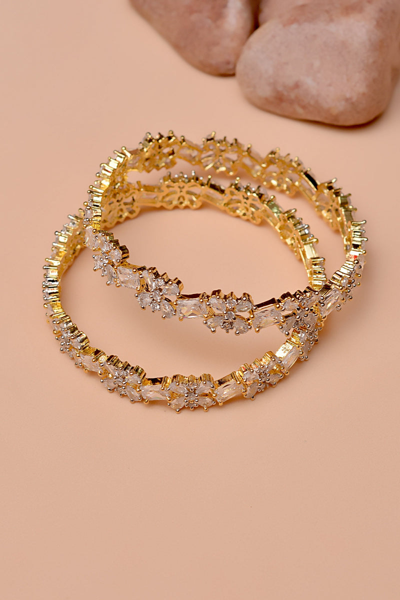 Party Wear Golden Bangles