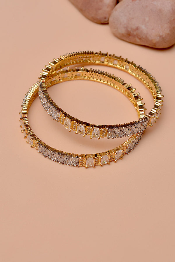 Size 2-6 Party Wear Golden Bangles