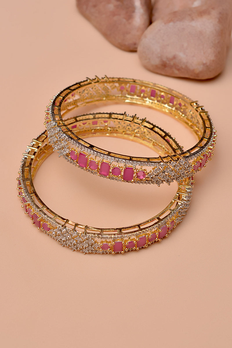 Party Wear Red Bangles