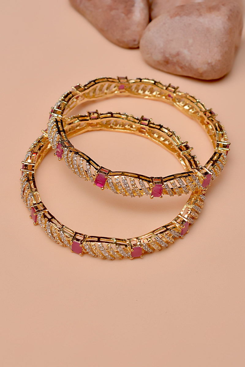 Party Wear Red Bangles