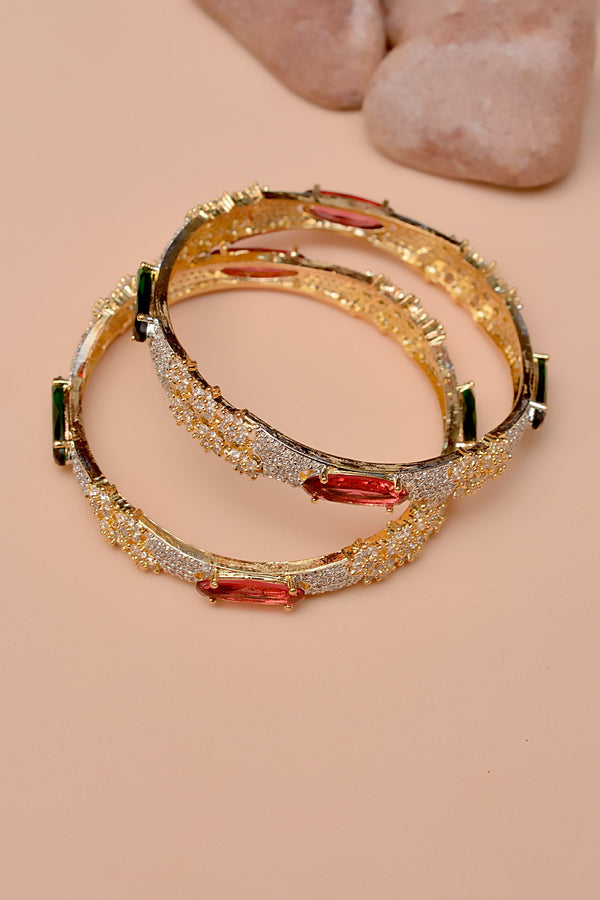 Size 2-6 Party Wear Multicolor Bangles