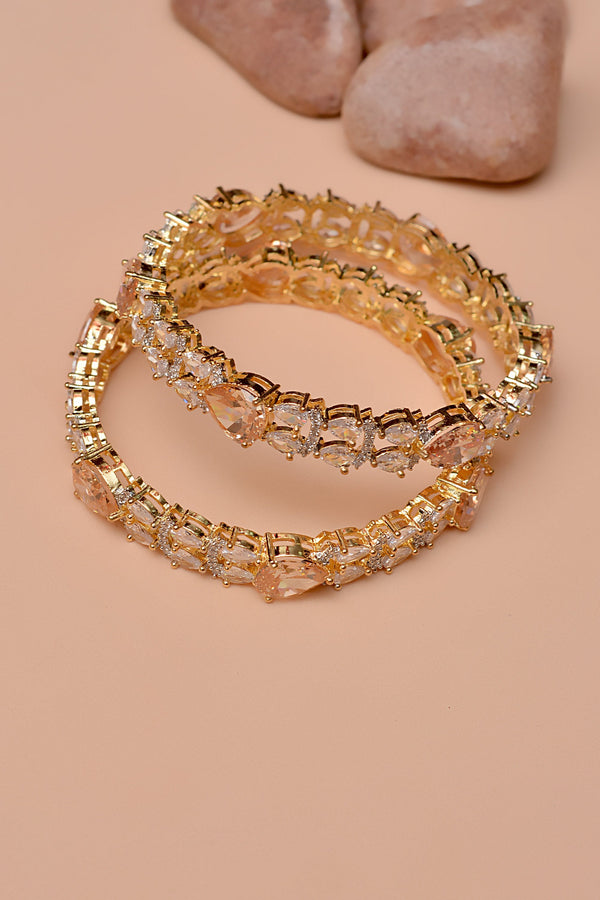 Size 2-4 Party Wear Champagne Bangles