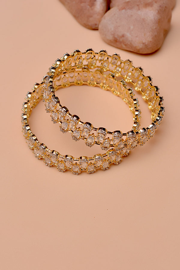Size 2-8 Party Wear Golden Bangles