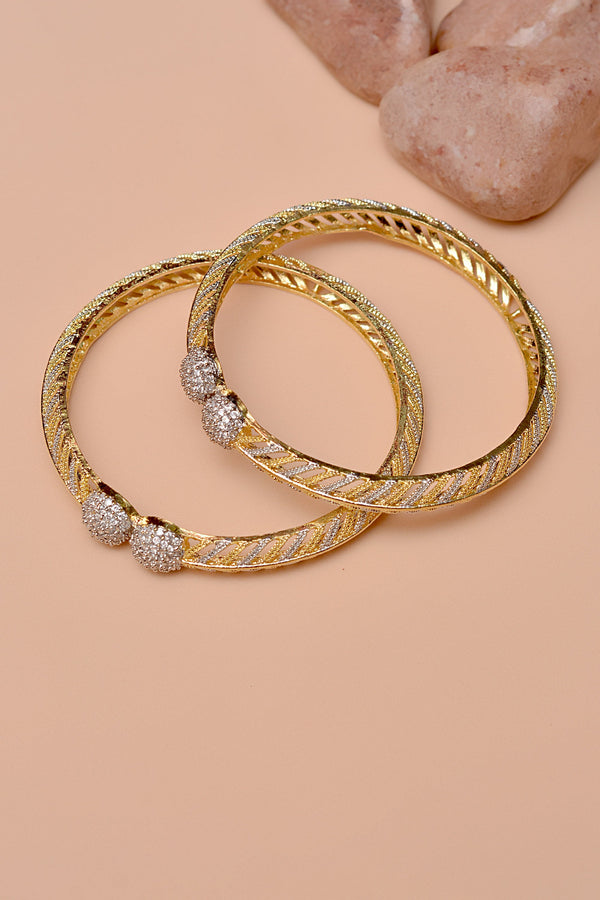 Size 2-10 Party Wear Golden Bangles