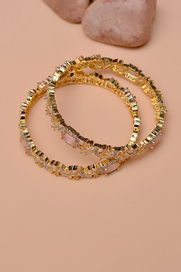 Size 2-8 Party Wear Pink Bangles