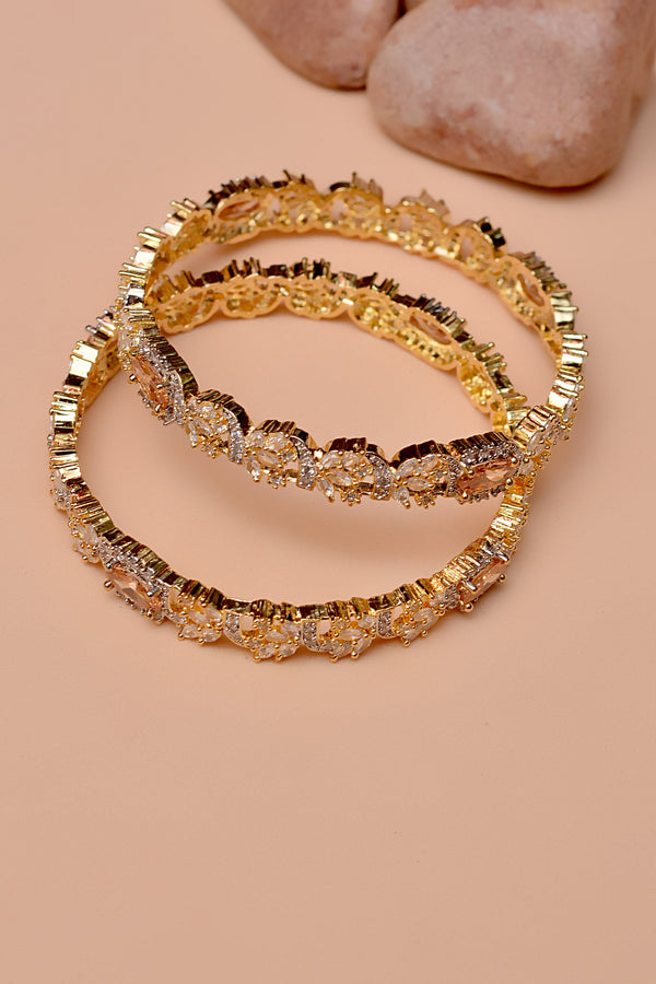 Size 2-6 Party Wear Champagne Bangles
