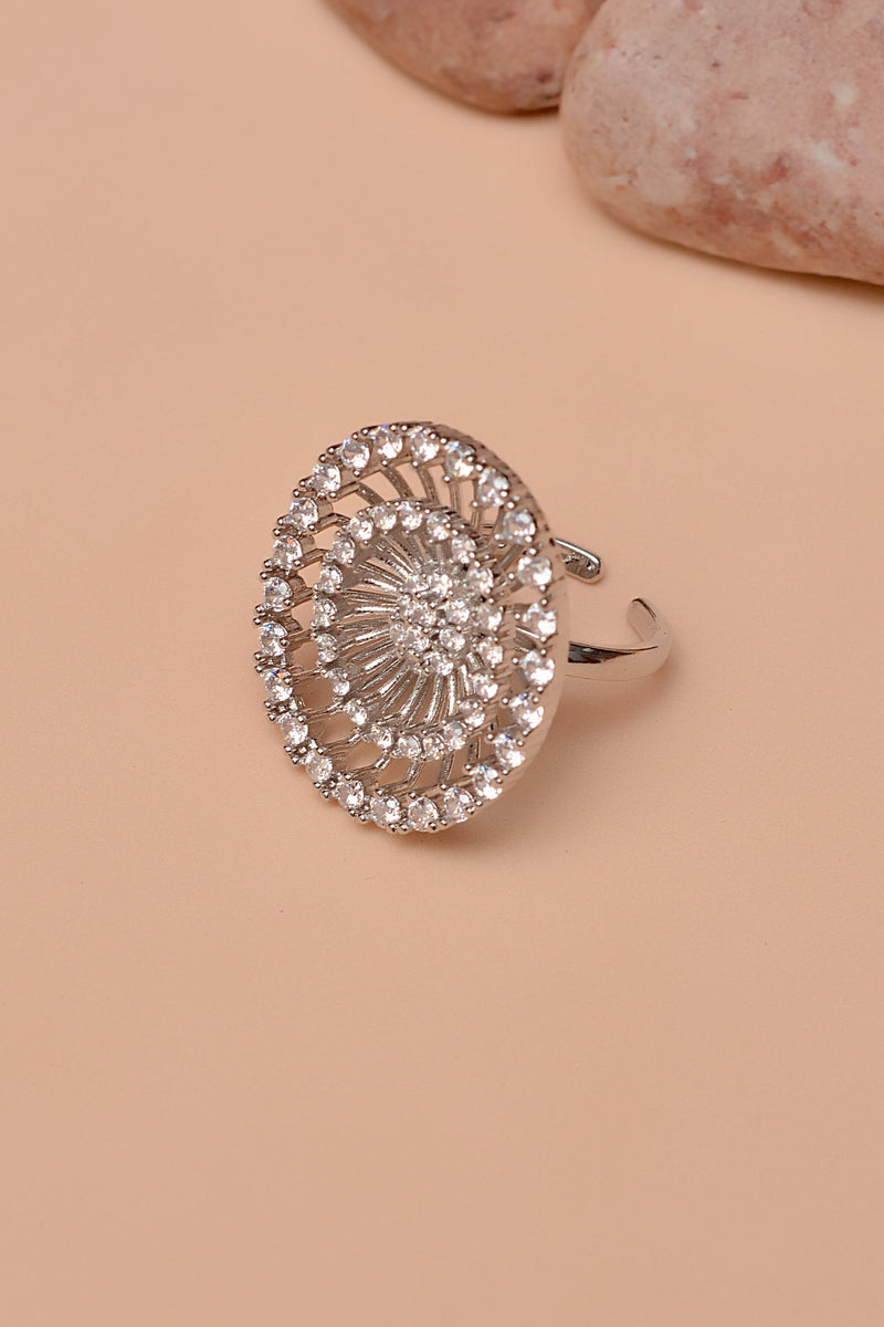 Party Wear Silver Ring