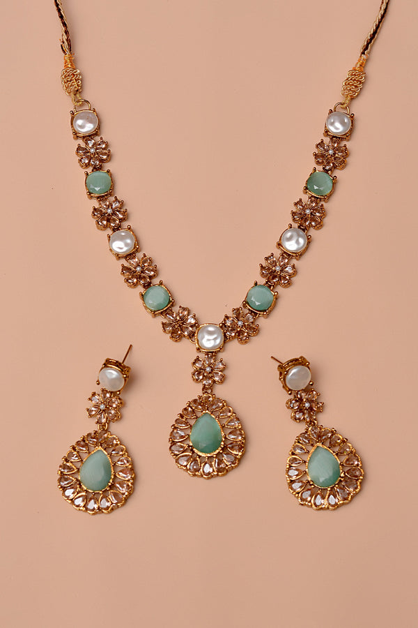 Party Wear Green Party Set