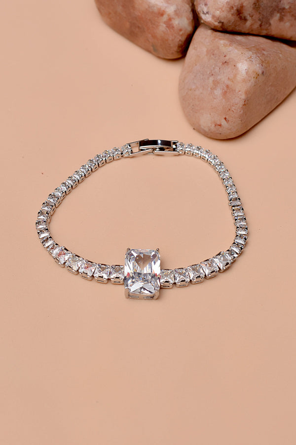 Party Wear Silver Bracelet