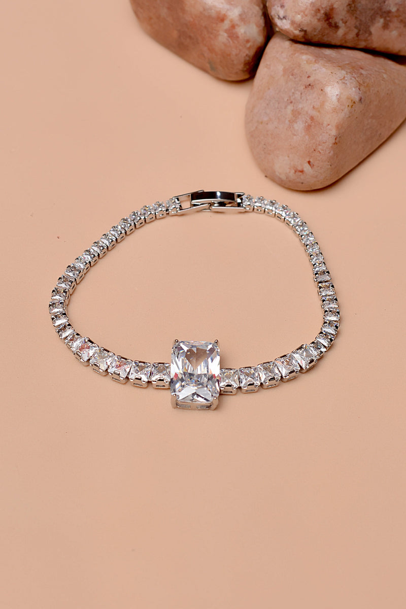 Party Wear Silver Bracelet
