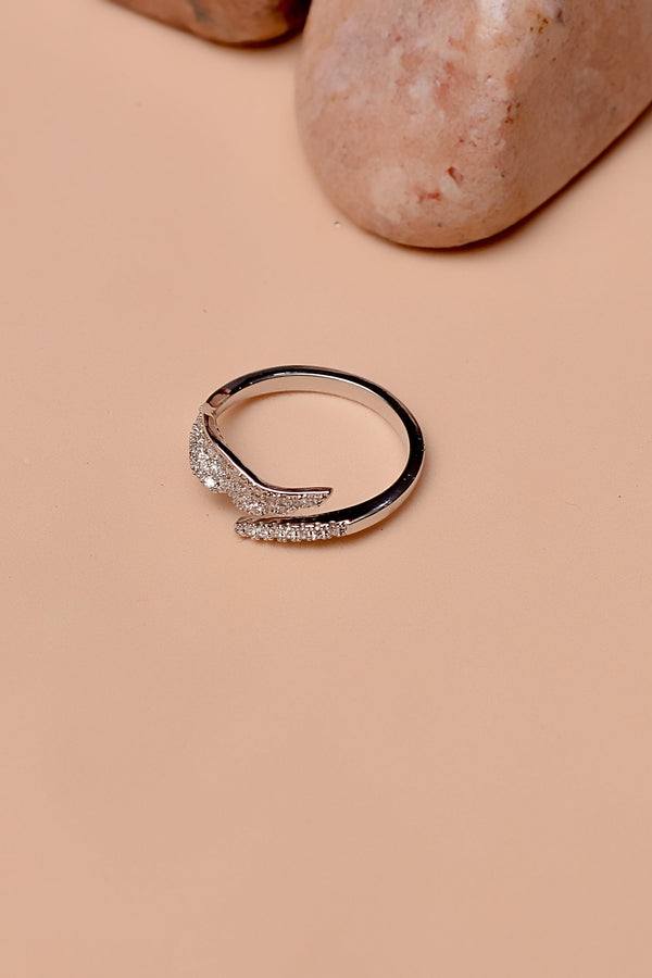 Size 0 Party Wear Silver Ring