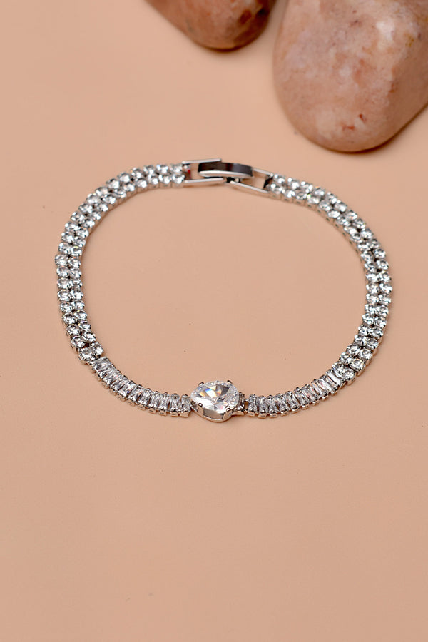 Party Wear Silver Bracelet