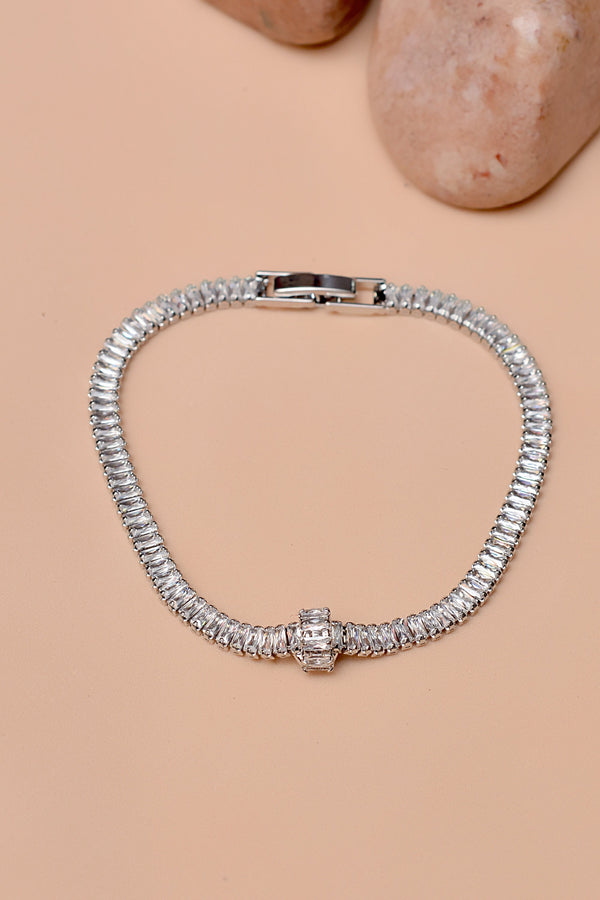 Party Wear Silver Bracelet