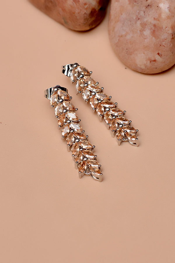 Party Wear Champagne Earrings