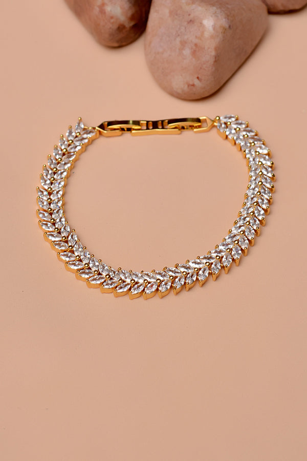 Party Wear Golden Bracelet