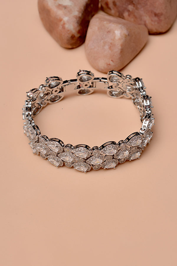 Party Wear Silver Bracelet