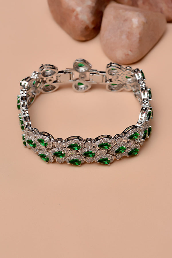 Party Wear Green Bracelet