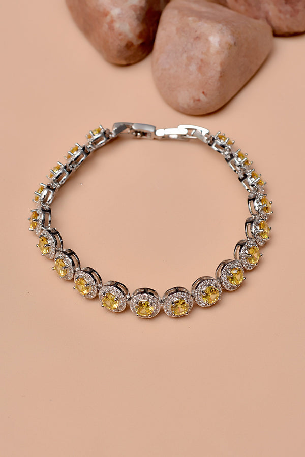 Party Wear Yellow Bracelet