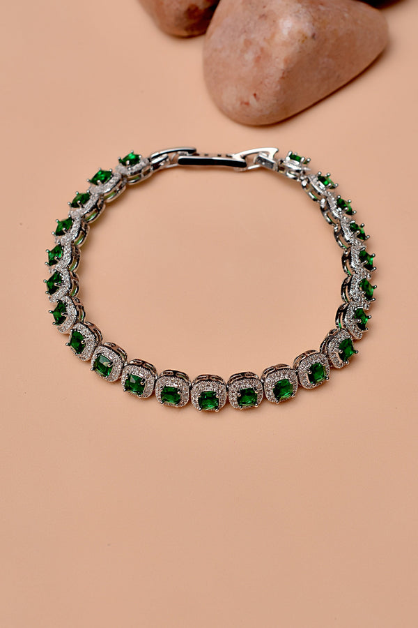 Party Wear Green Bracelet