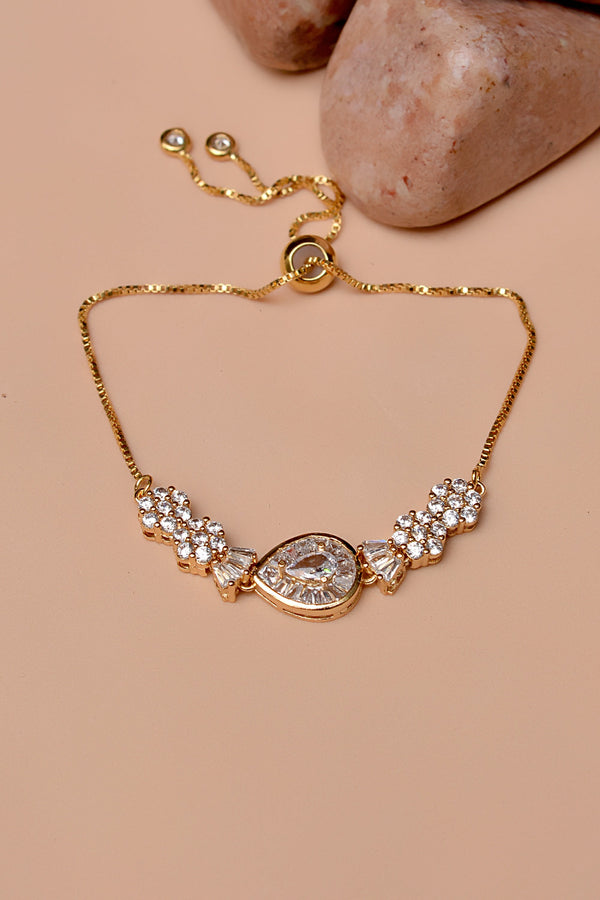 Party Wear Golden Bracelet