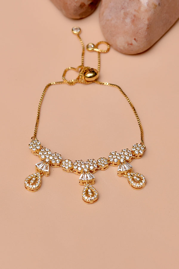 Party Wear Golden Bracelet