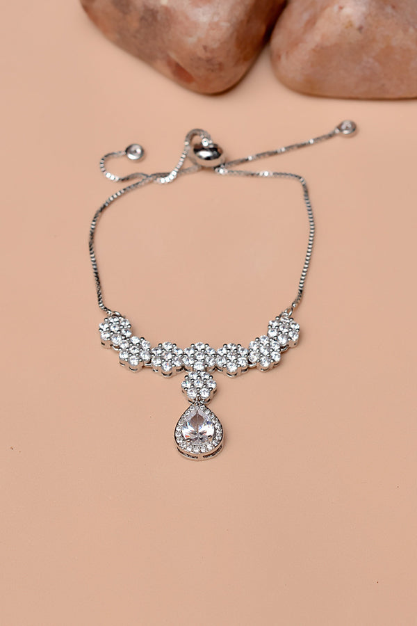 Party Wear Silver Bracelet