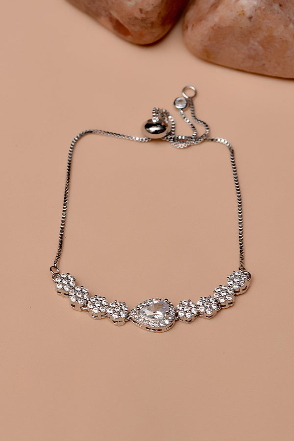 Party Wear Silver Bracelet