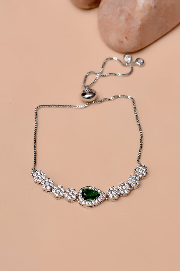 Party Wear Green Bracelet
